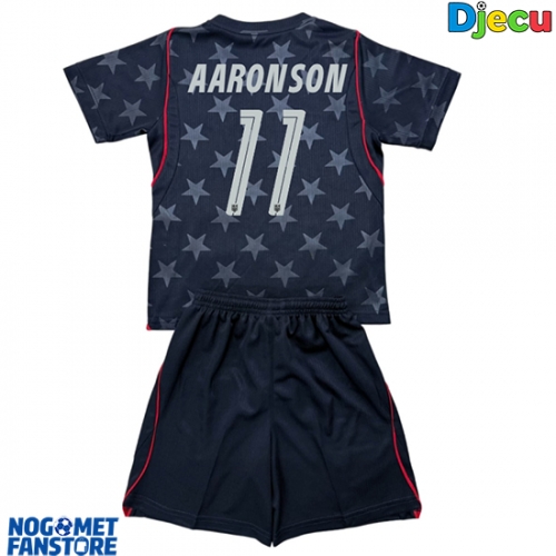 Sjedinjene Države Brenden Aaronson #11 Gostujuci Dres za djecu SP 2026 Kratak Rukav (+ Kratke hlače)